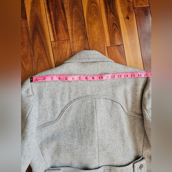 IL Classico grey wool trench jacket - Picture 9 of 16